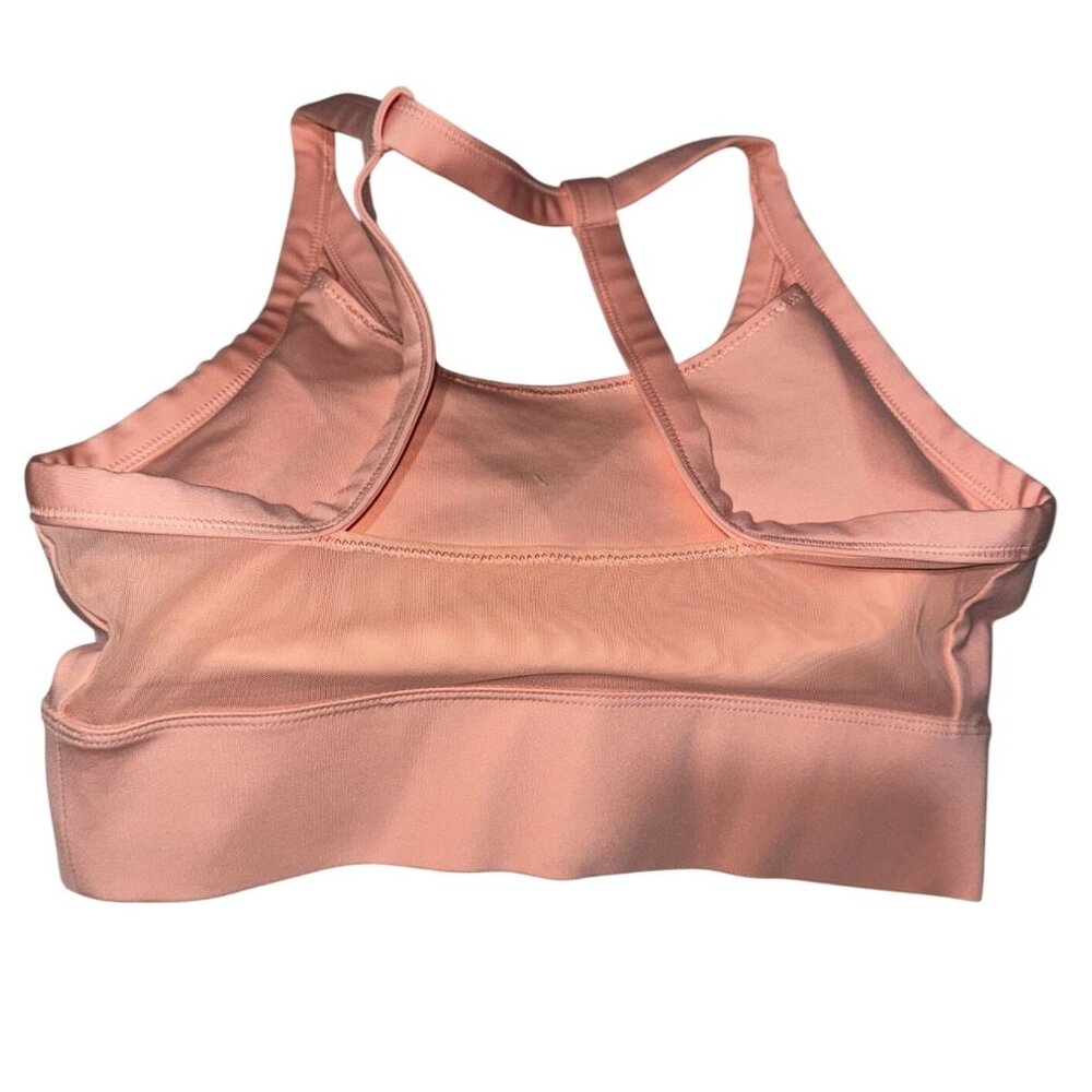Nike Dri-Fit Womens Sports Bra Medium Pink & Green  Stretchy Activewear - Picture 6 of 12